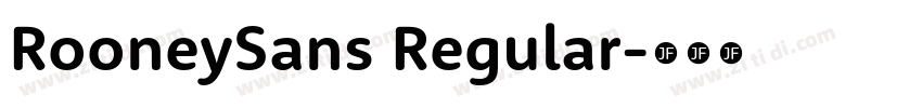 RooneySans Regular字体转换